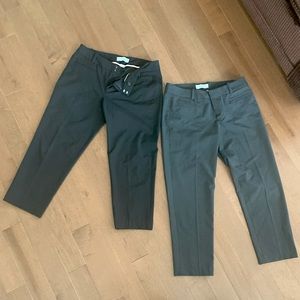 2 pairs of Gap Women’s Slim Cropped Pants - bundle